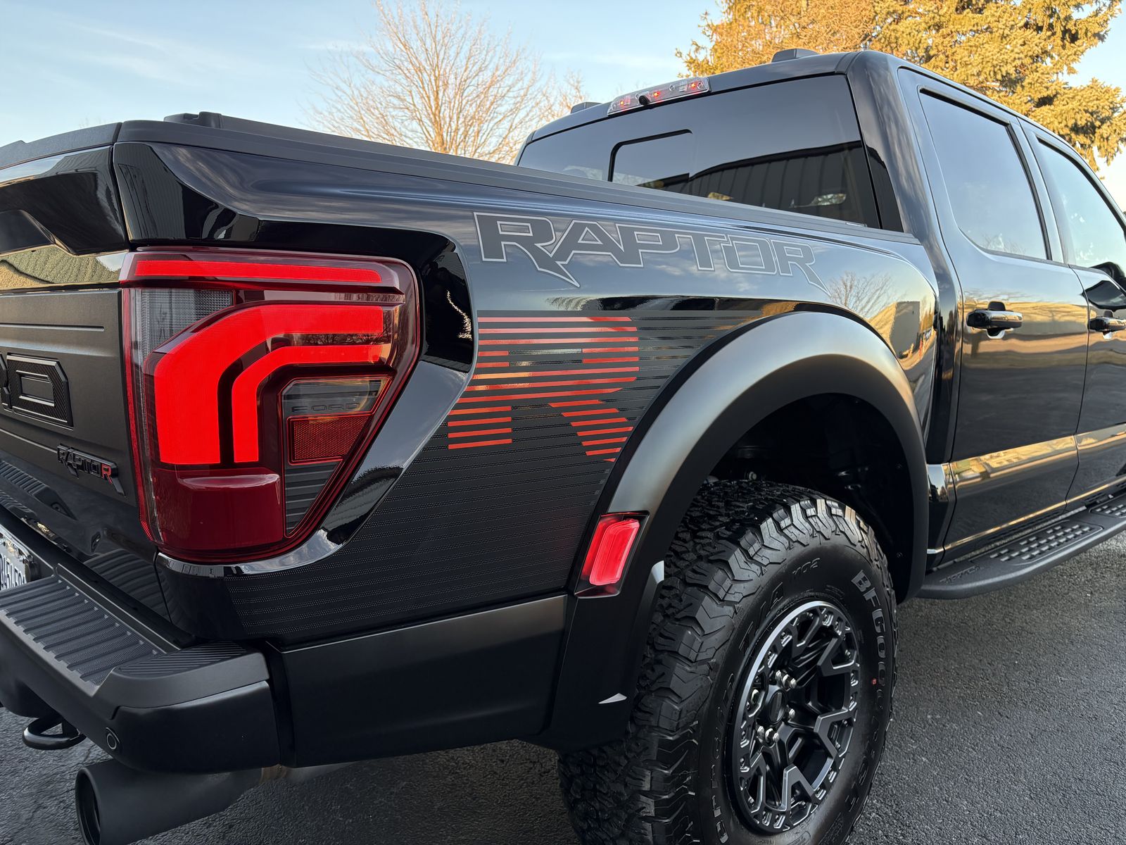 Black Ford Raptor with tinted windows detailed by 630 Detailing